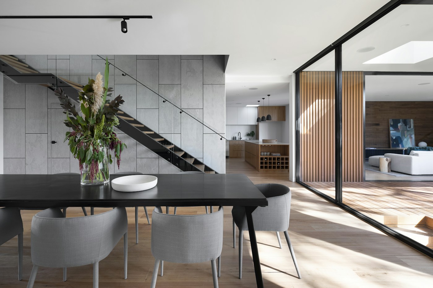 A finished interior living space